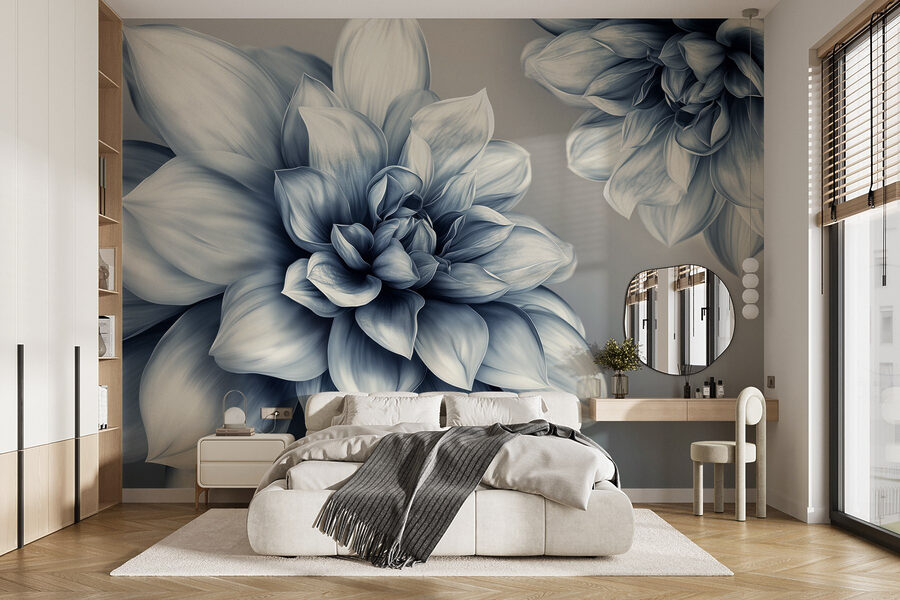 Elegantní květinový design v jednobarevných tónech Elegantní květinový design v jednobarevných tónech