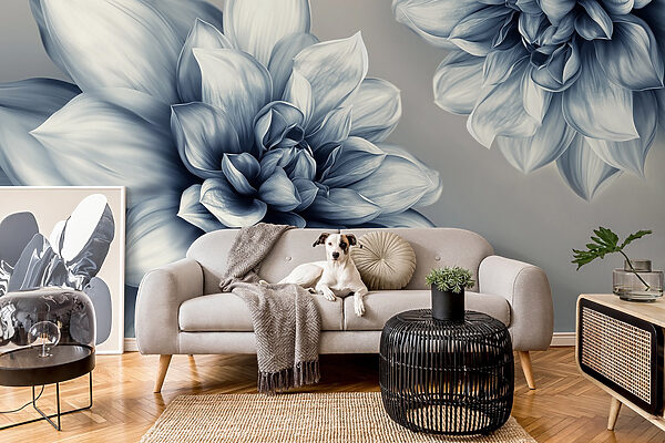 Elegantní květinový design v jednobarevných tónech Elegantní květinový design v jednobarevných tónech