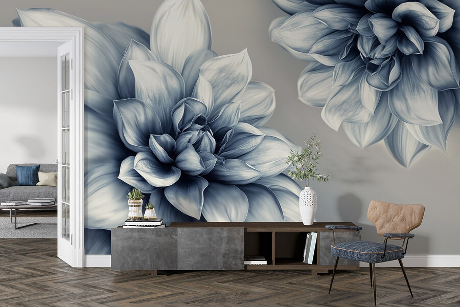 Elegantní květinový design v jednobarevných tónech Elegantní květinový design v jednobarevných tónech