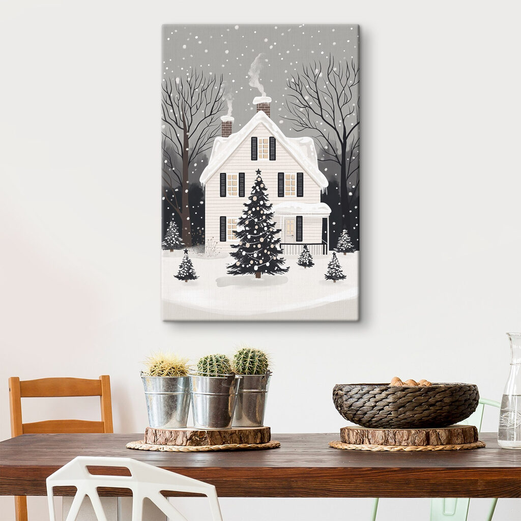 House with a tree in front of it