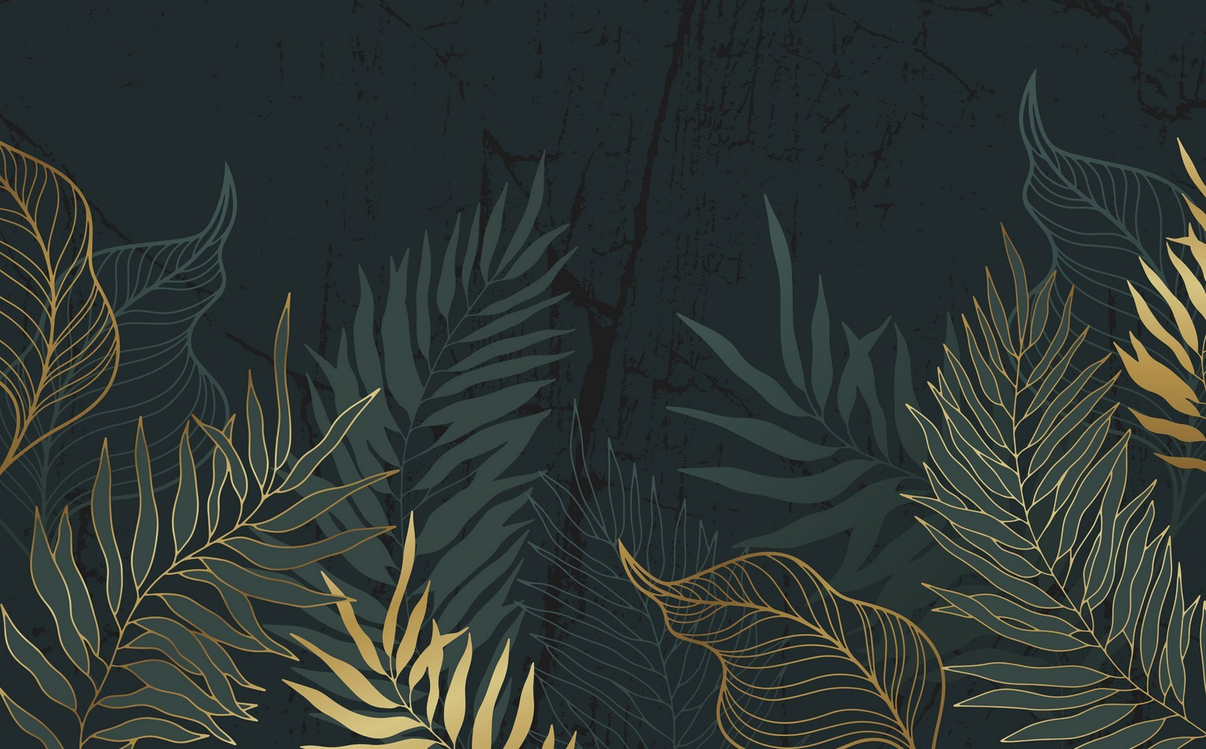Elegant foliage on a dark backdrop