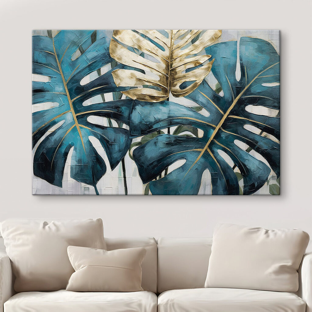 Bold leaves in tropical hues