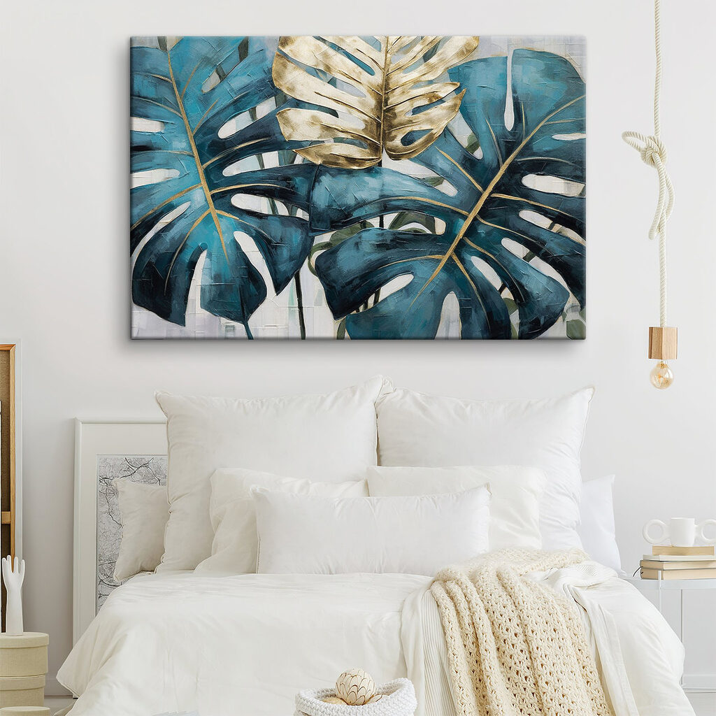 Bold leaves in tropical hues