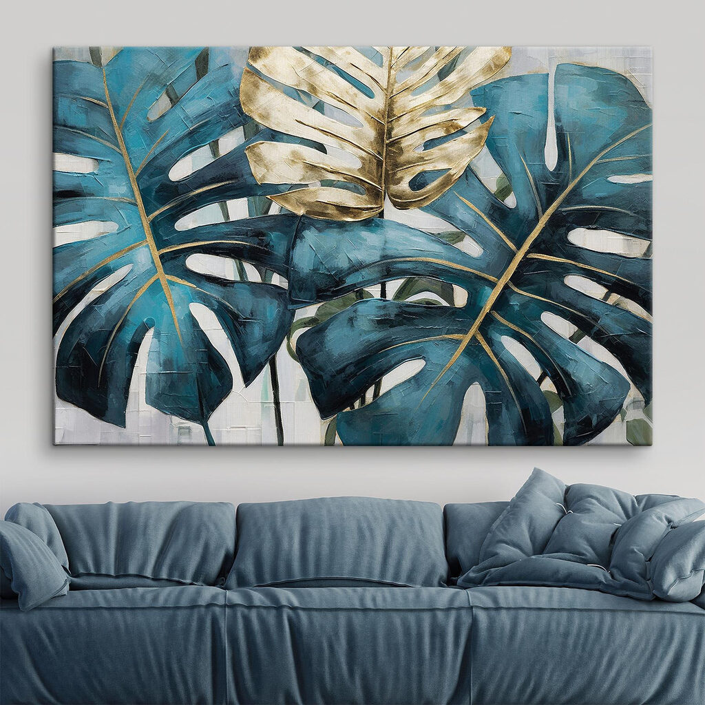Bold leaves in tropical hues