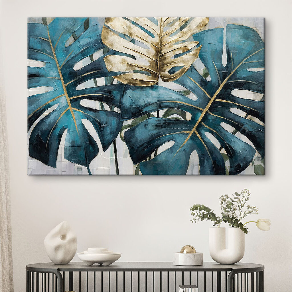 Bold leaves in tropical hues