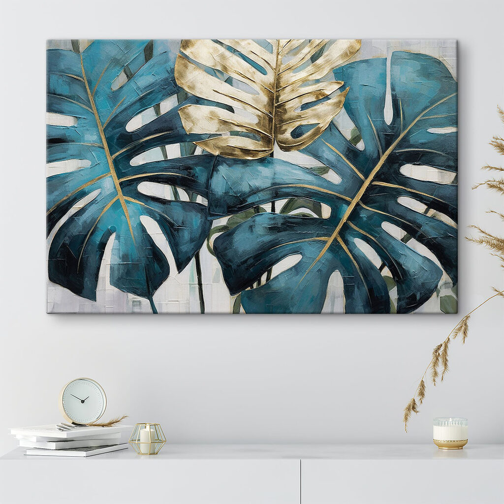 Bold leaves in tropical hues