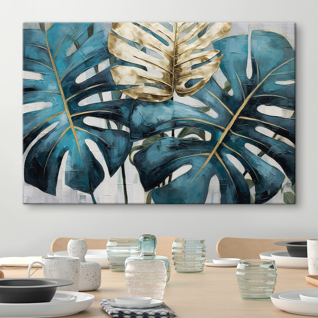 Bold leaves in tropical hues