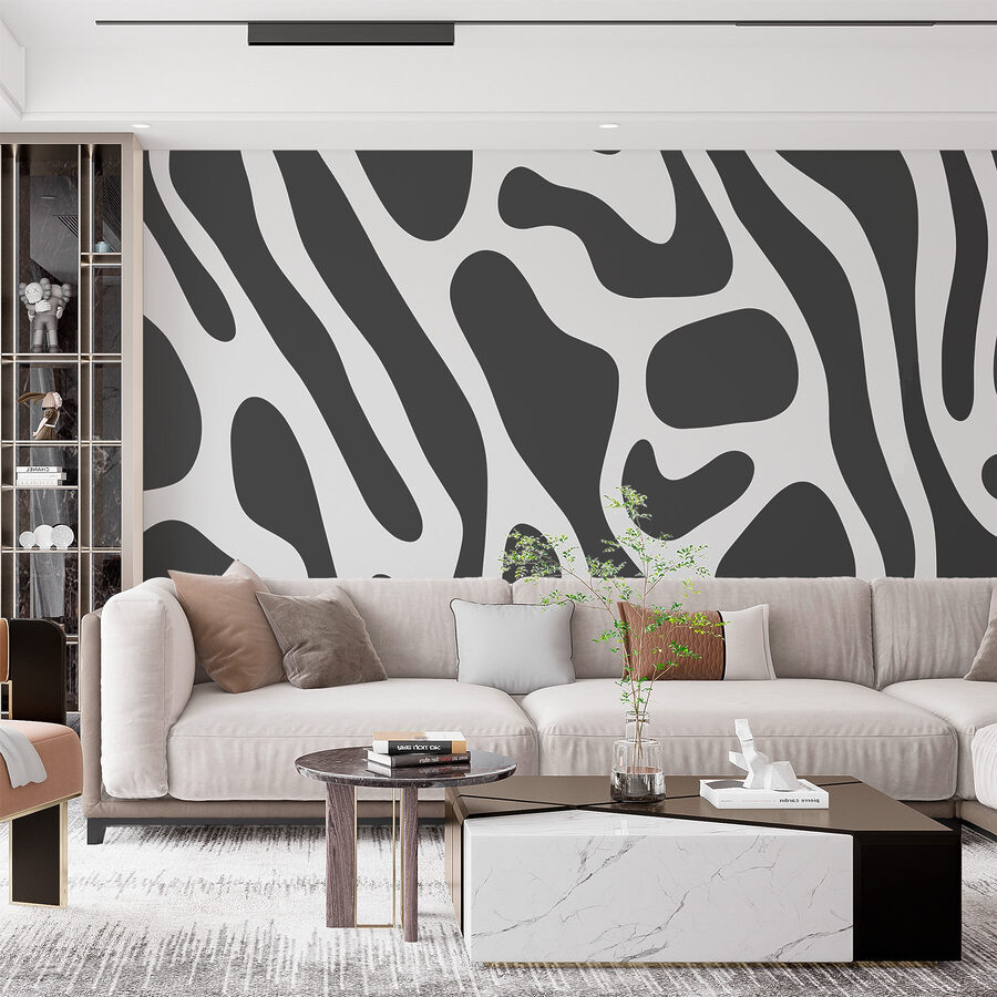 Plynulý abstraktní design v šedých tónech Plynulý abstraktní design v šedých tónech