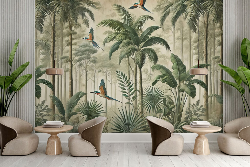 Bílá místnost s kruhovými dveřmi