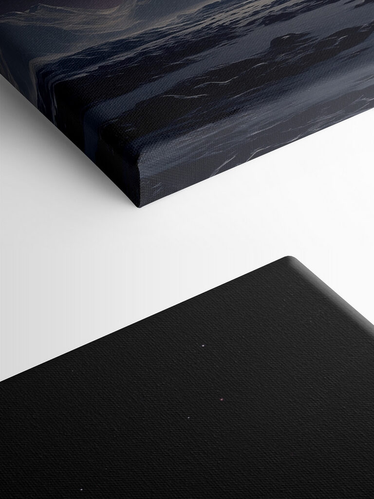 Moon in the sky over mountains Moon in the sky over mountains