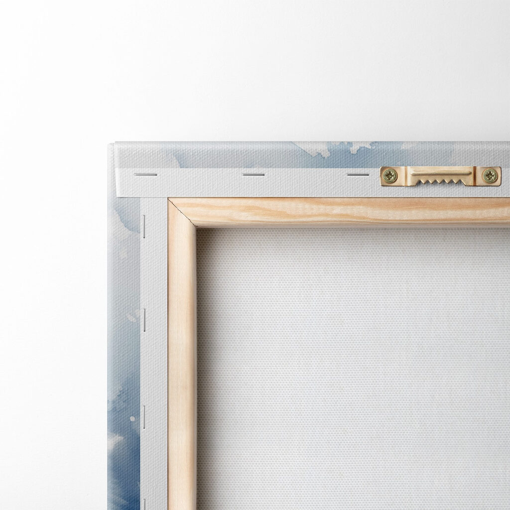 Watercolor of a fox lying in the snow