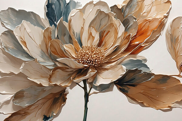 Elegant floral arrangement in soft hues