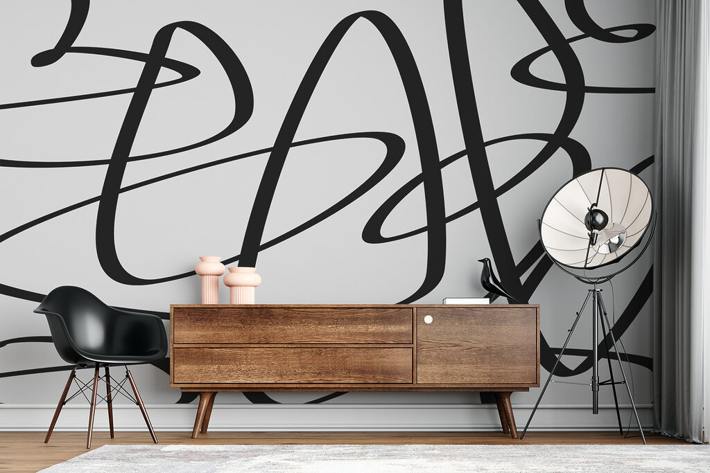 Black lines on a white background