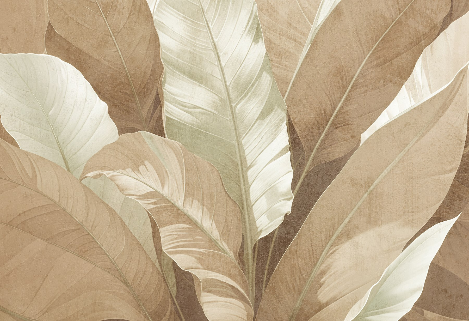 Serene foliage in muted tones