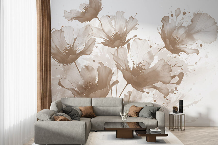 Group of flowers with white petals Group of flowers with white petals
