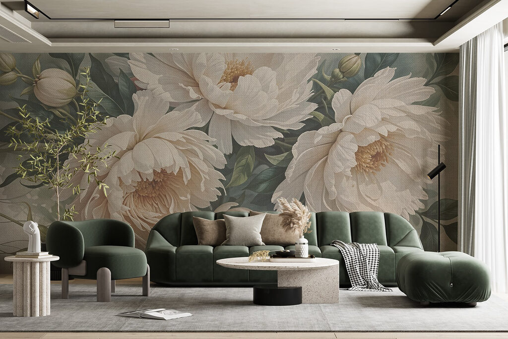 Delicate blooms in soft hues