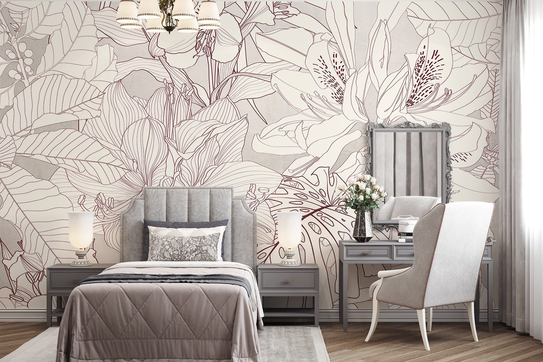 Nature's delicate floral patterns unfold Nature's delicate floral patterns unfold