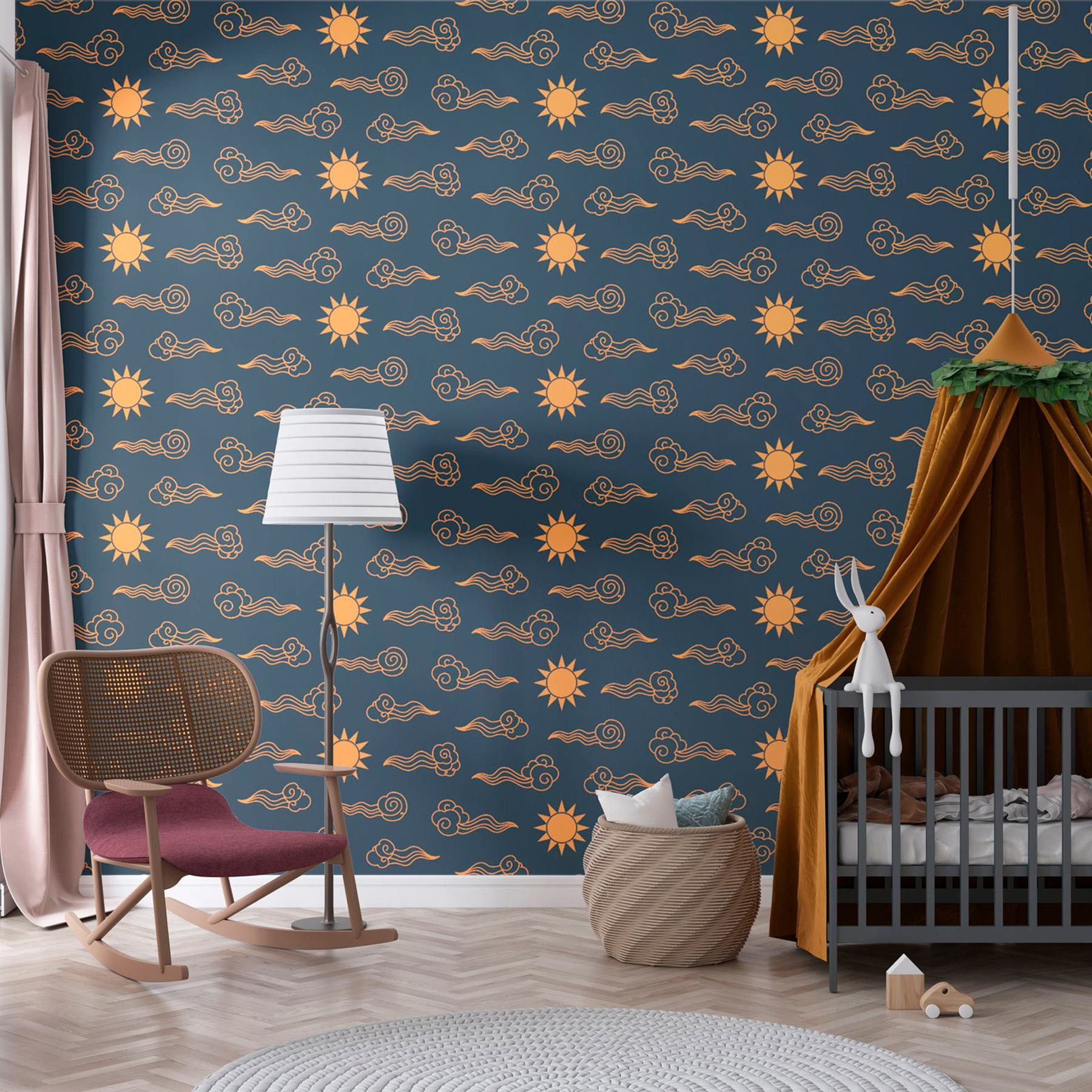 Pattern of clouds and sun Pattern of clouds and sun