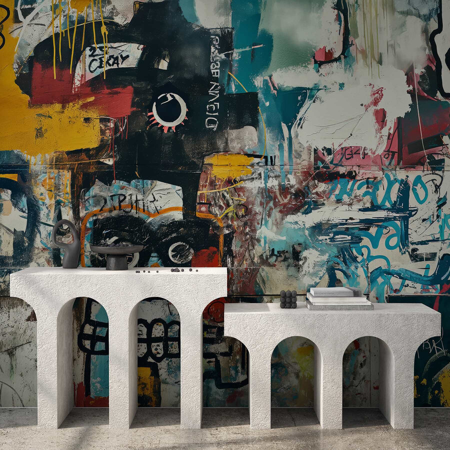Zeď s graffiti