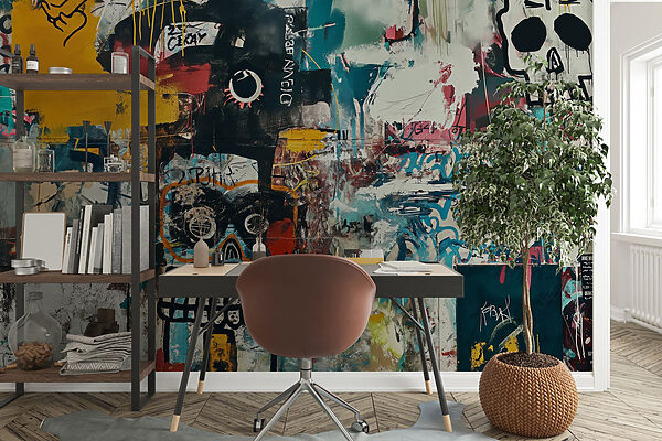 Zeď s graffiti Zeď s graffiti