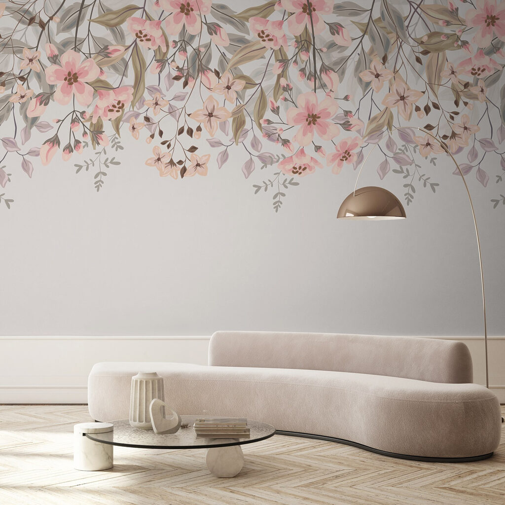 Delicate blossoms in soft hues