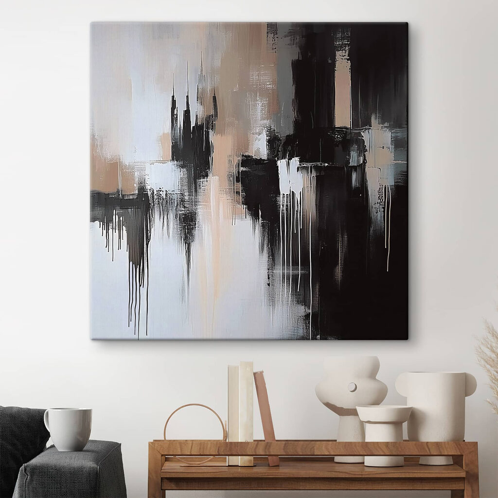 Black and white painting Black and white painting