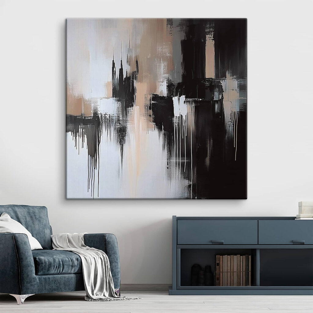 Black and white painting Black and white painting