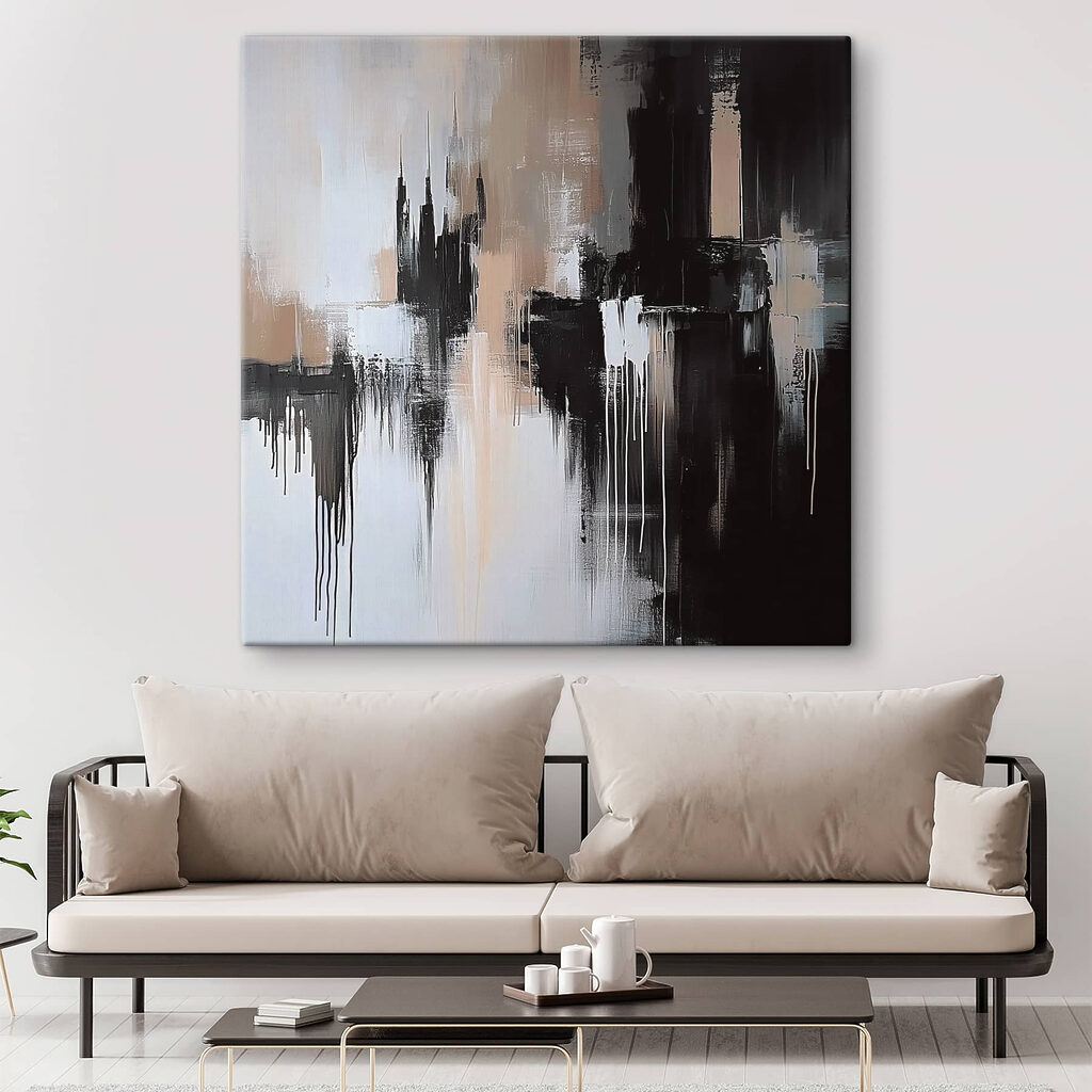 Black and white painting Black and white painting