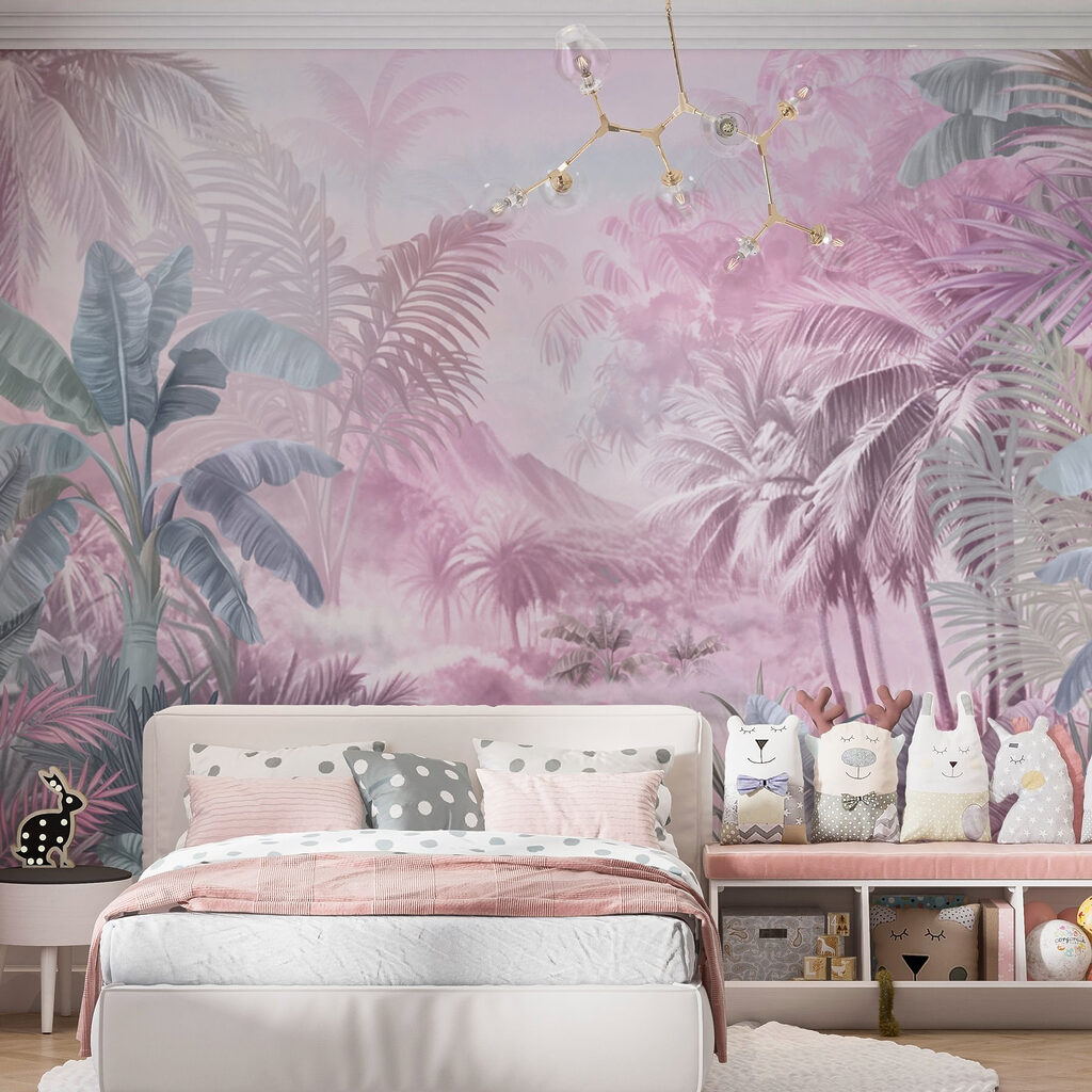 Painting of a tropical forest