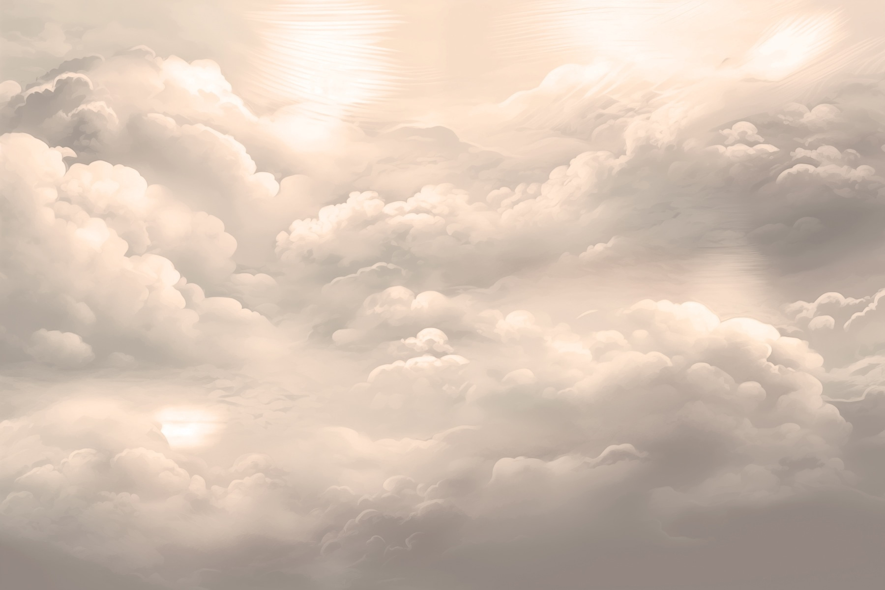 Soft clouds drifting across the sky