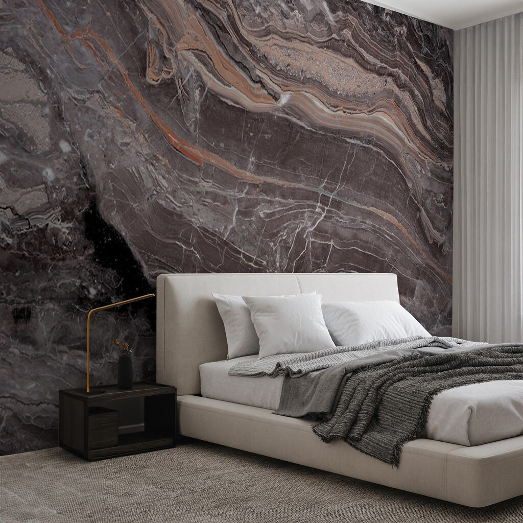 Textured stone with earthy tones