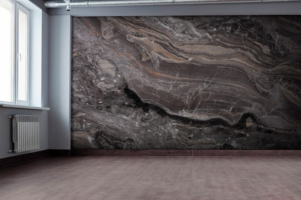 Textured stone with earthy tones