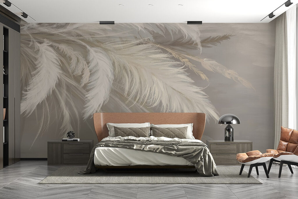 Delicate feathers in soft hues Delicate feathers in soft hues