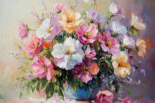 Malba květin ve váze s41630p 600x400 - Malba květin ve váze