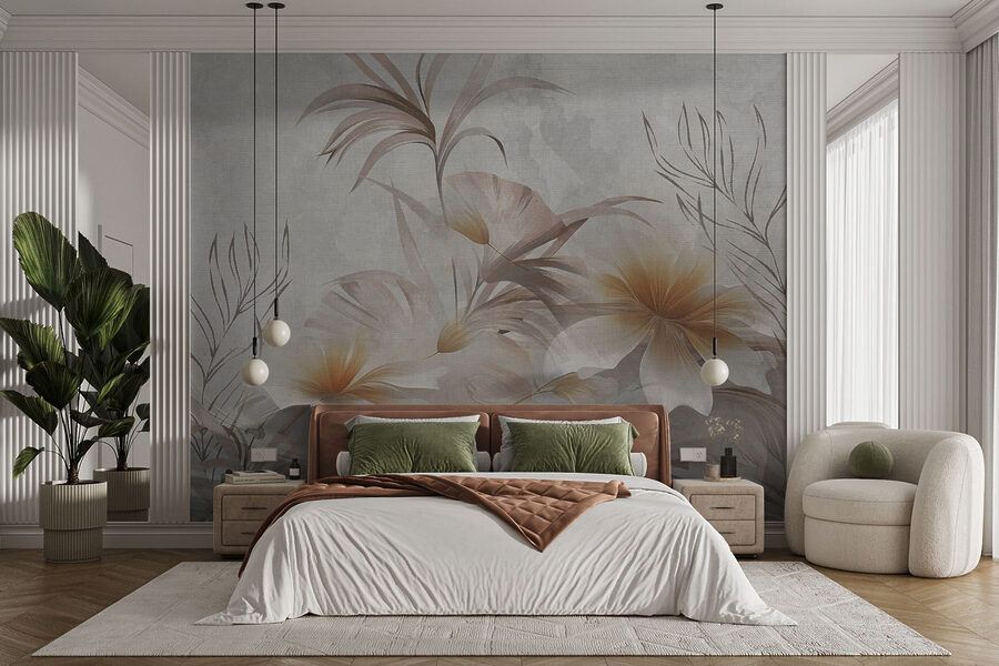 Elegantní květinový design s jemnými odstíny