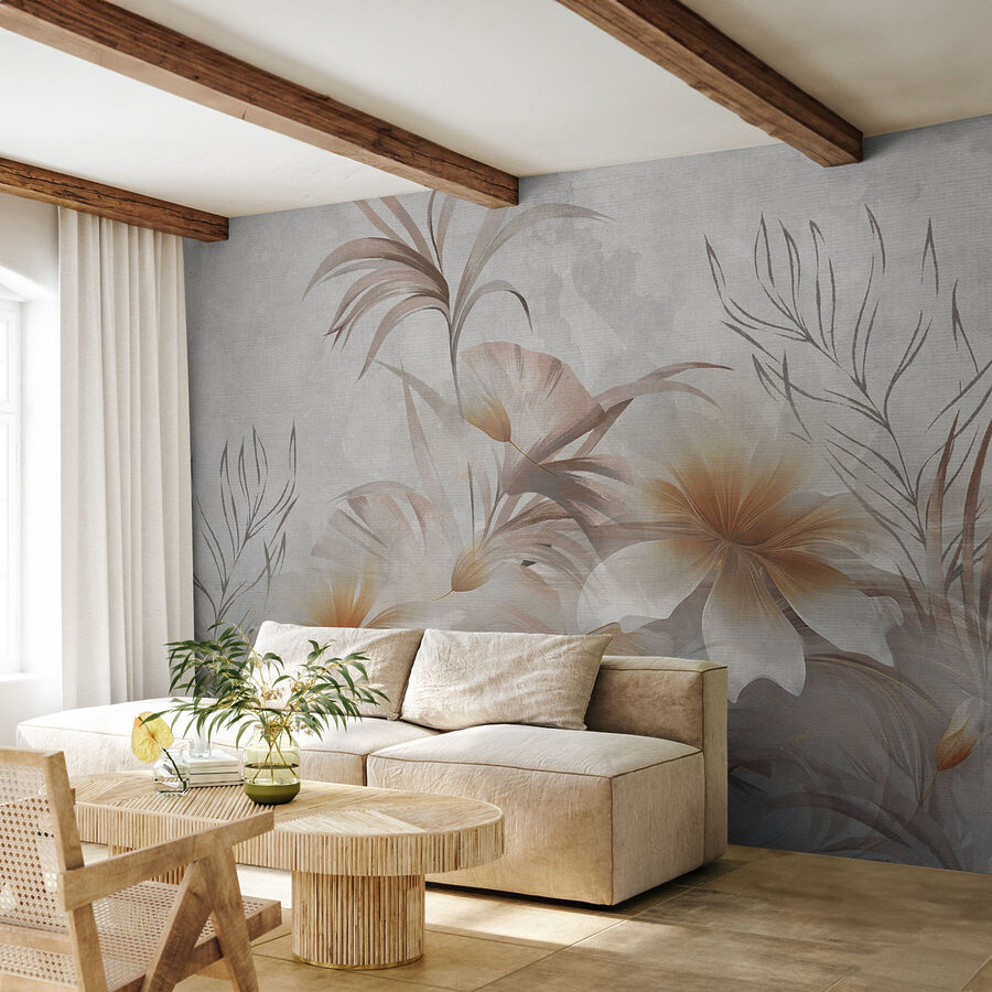 Elegantní květinový design s jemnými odstíny