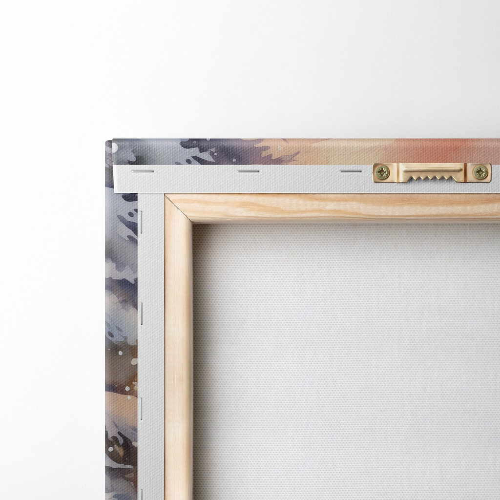 Watercolor painting of a snowy forest Watercolor painting of a snowy forest