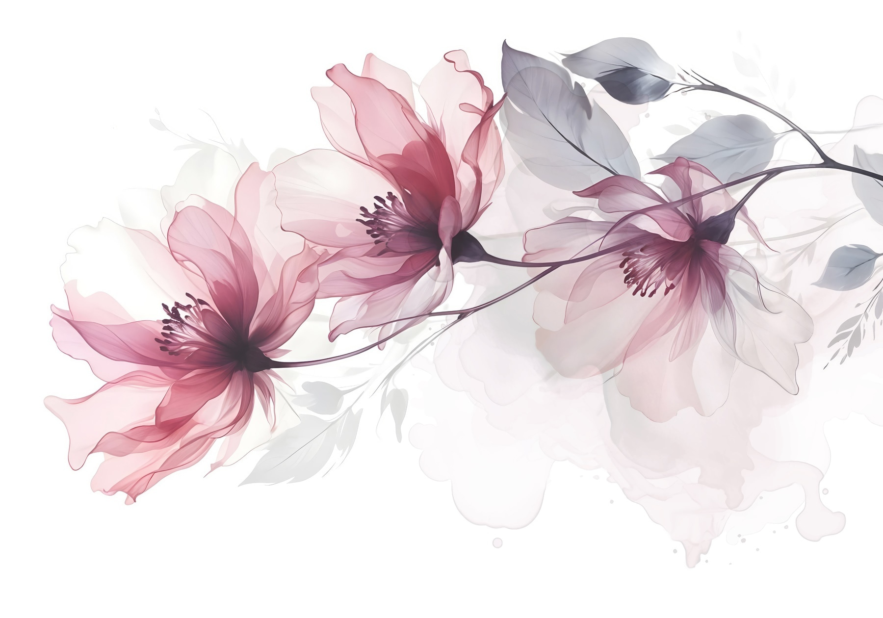 Delicate blooms in soft hues Delicate blooms in soft hues