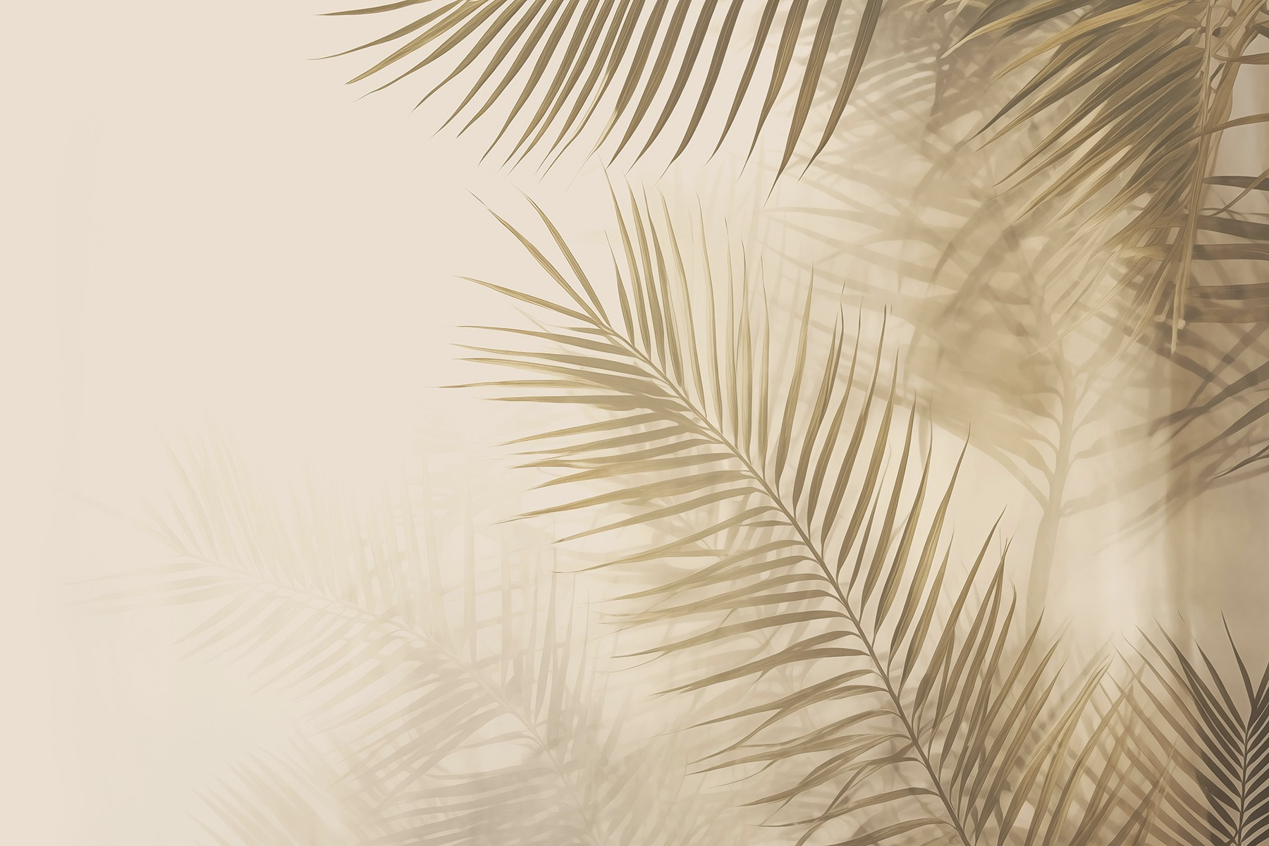 Soft leaves against a muted backdrop