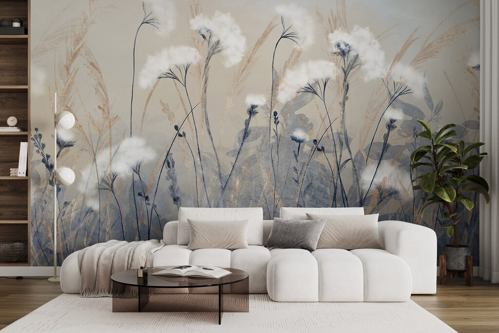 Group of flowers in a field Group of flowers in a field