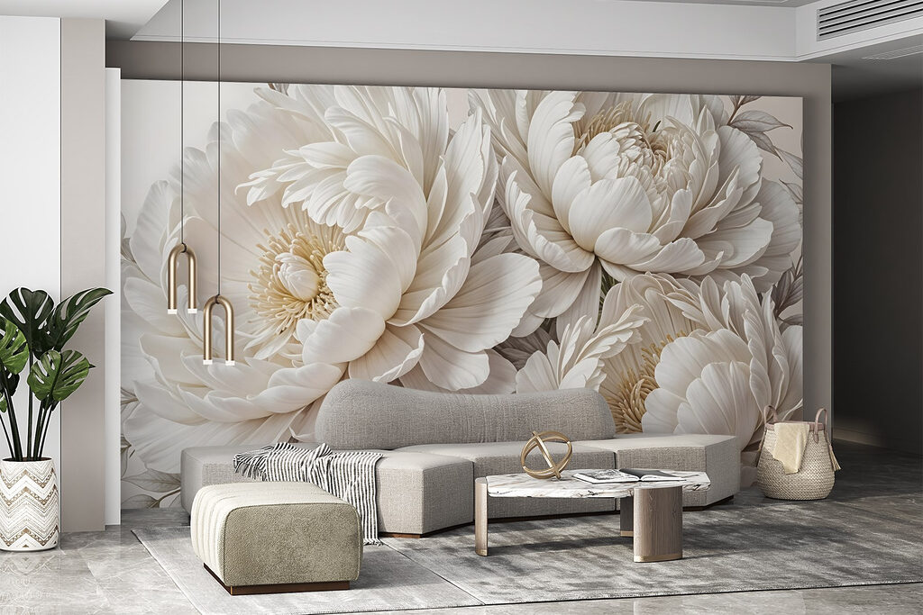 Group of white flowers