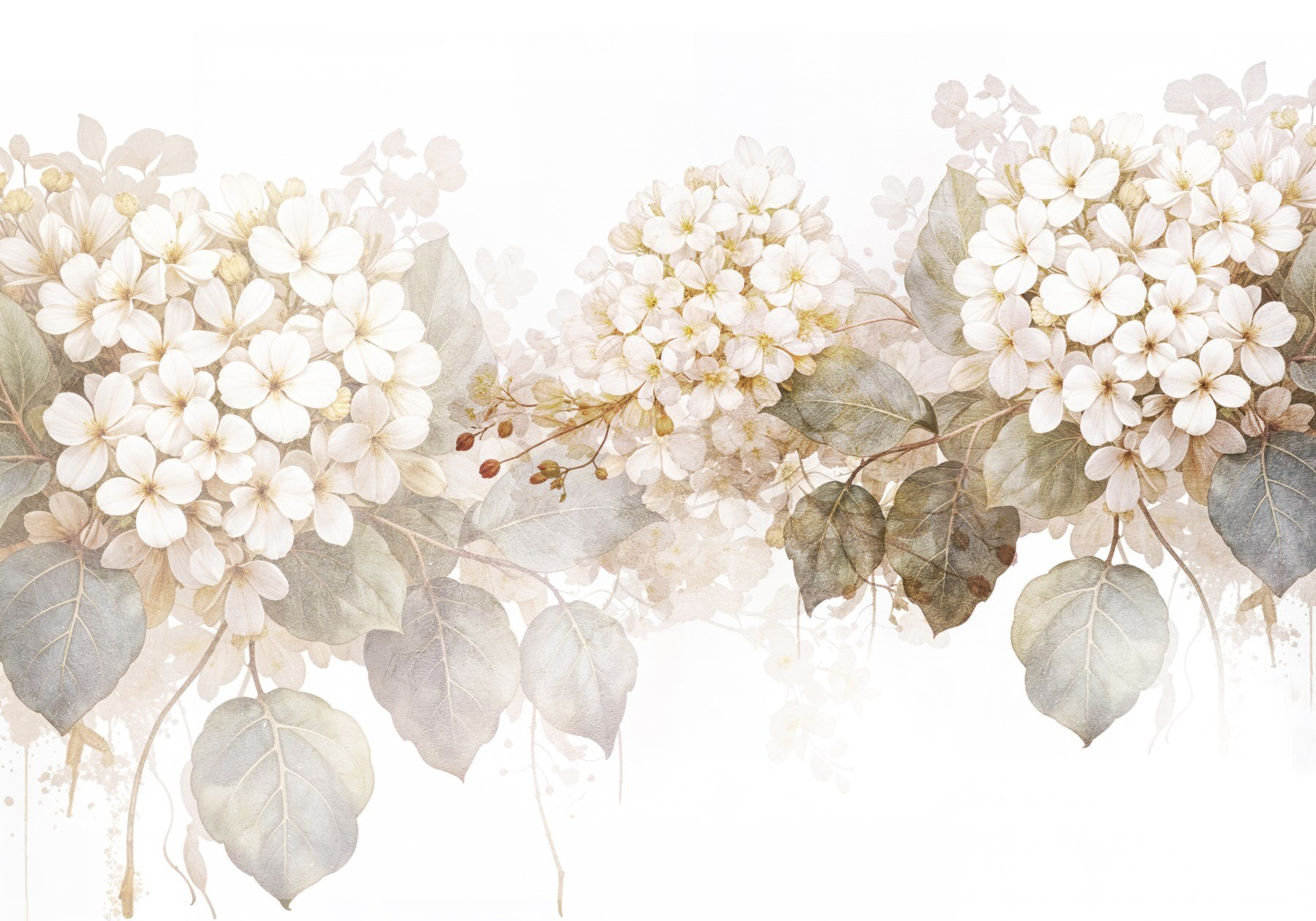Delicate blooms in soft tones