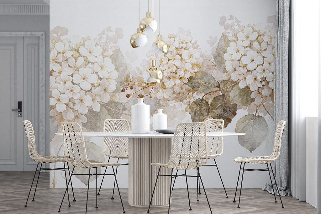 Delicate blooms in soft tones