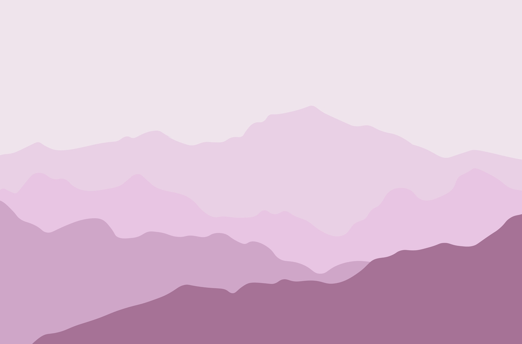 Purple mountains with white clouds