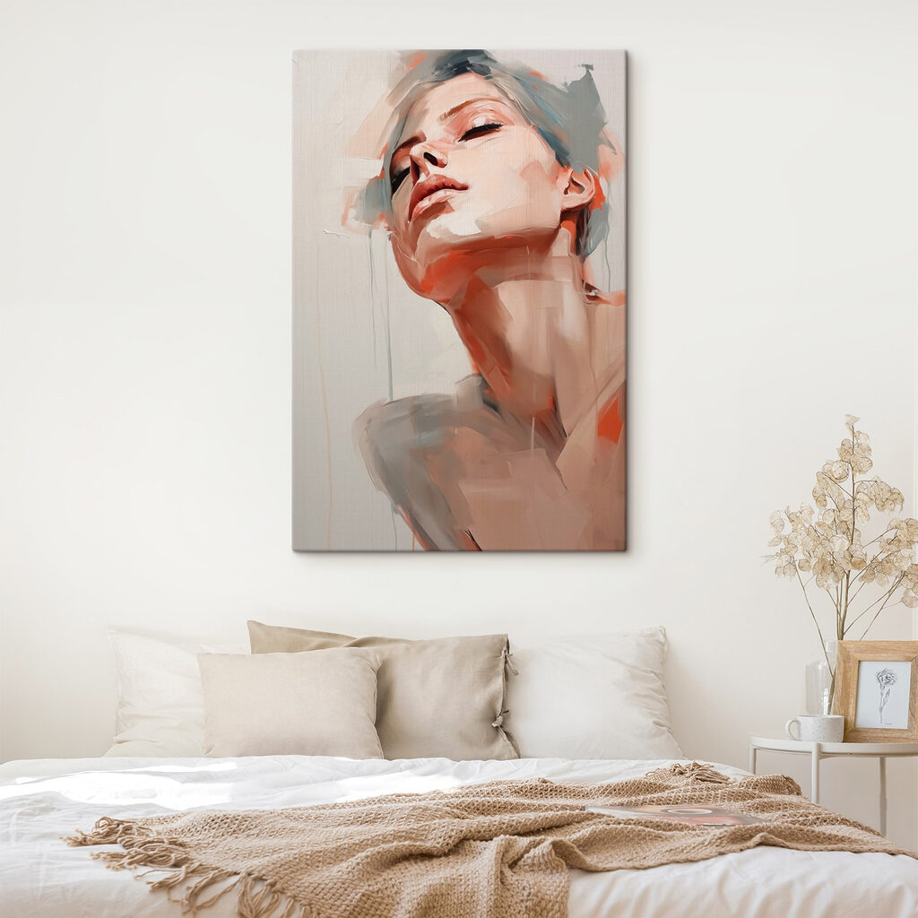 Painting of a woman's face