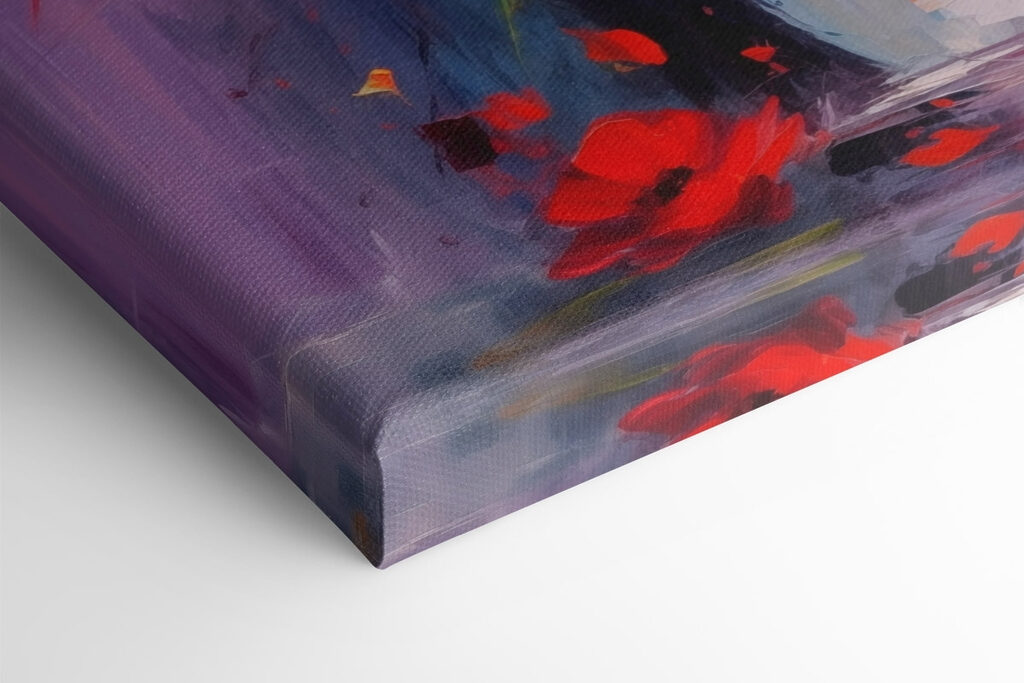 Painting of flowers in a vase