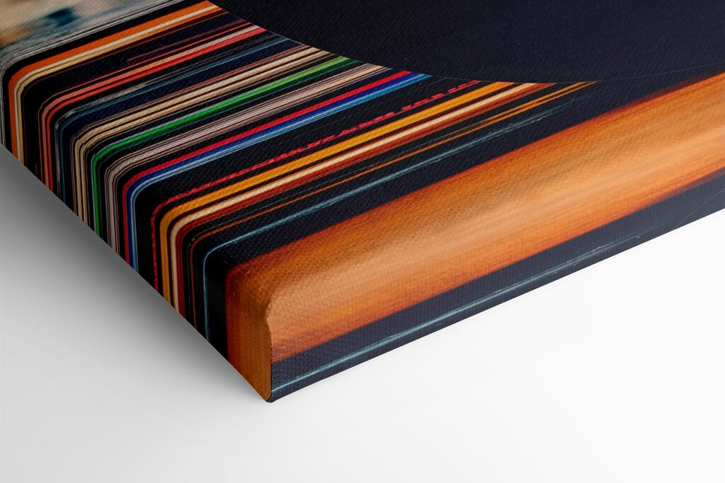 Record on a stack of records Record on a stack of records