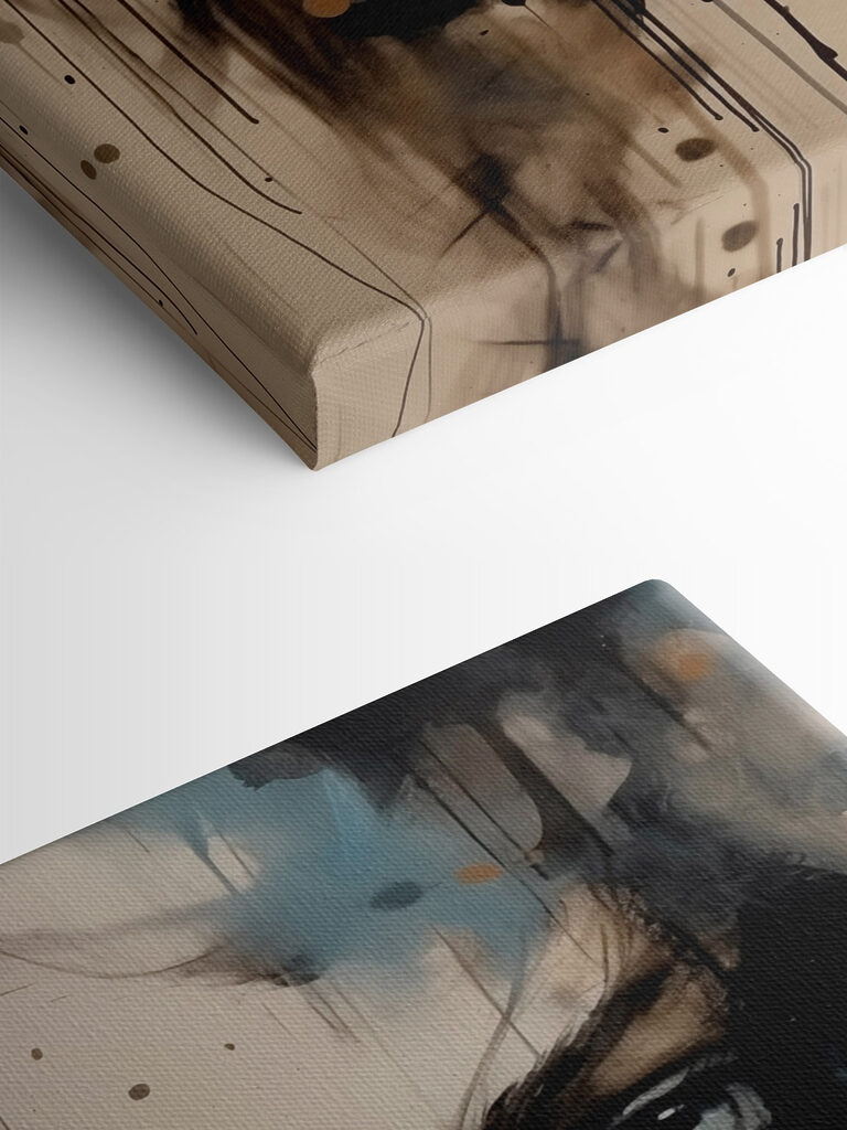 Painting of a woman's face Painting of a woman's face