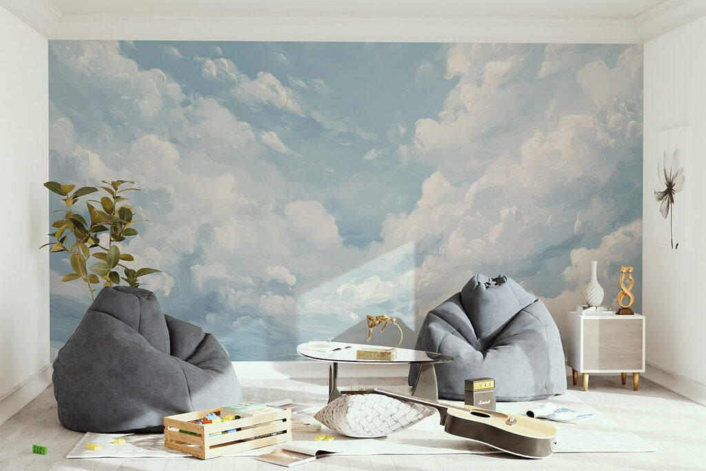 Blue sky with clouds