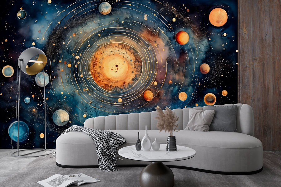 Fototapeta Malování planet ve vesmíru - Image 2